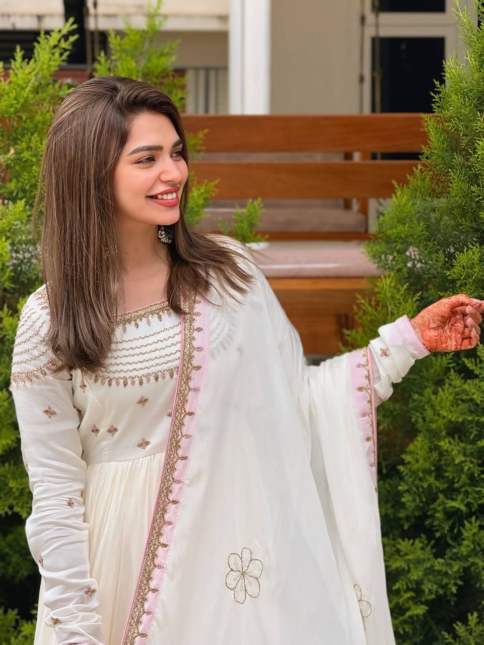 Ceremony Wear White Heavy Georgette With Full Heavy Embroidery Work Designer Gown
