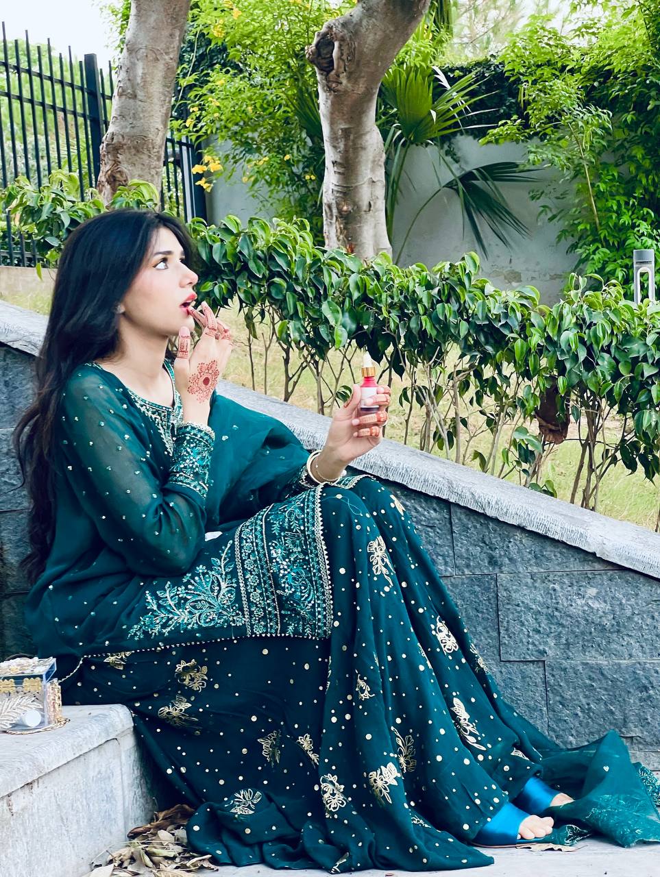 Elegant Green Color Embroidered Top with Semi-Stitched Lehenga & Net Dupatta for Wedding Wear