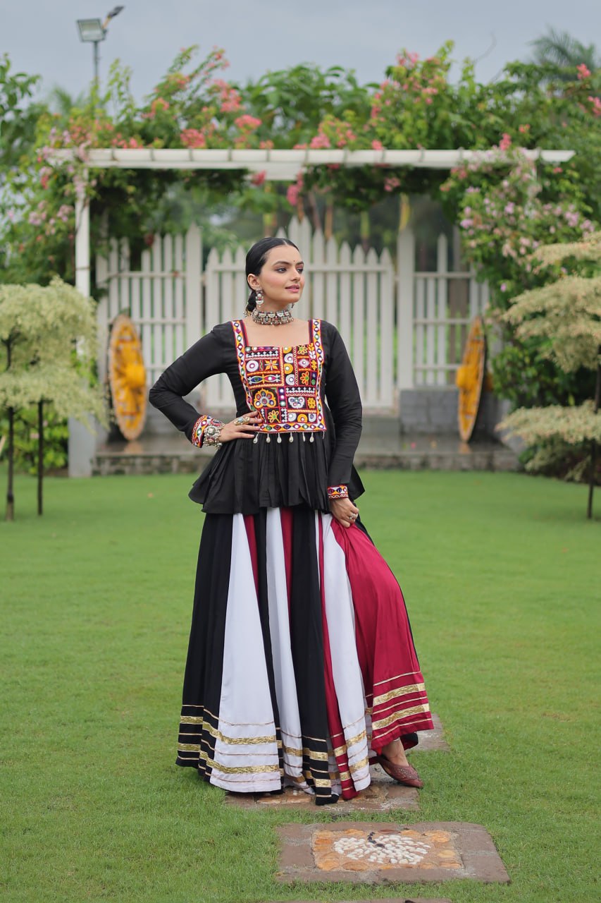 Attractive Multicolor Navratri Special Lehenga Choli Ready To Wear