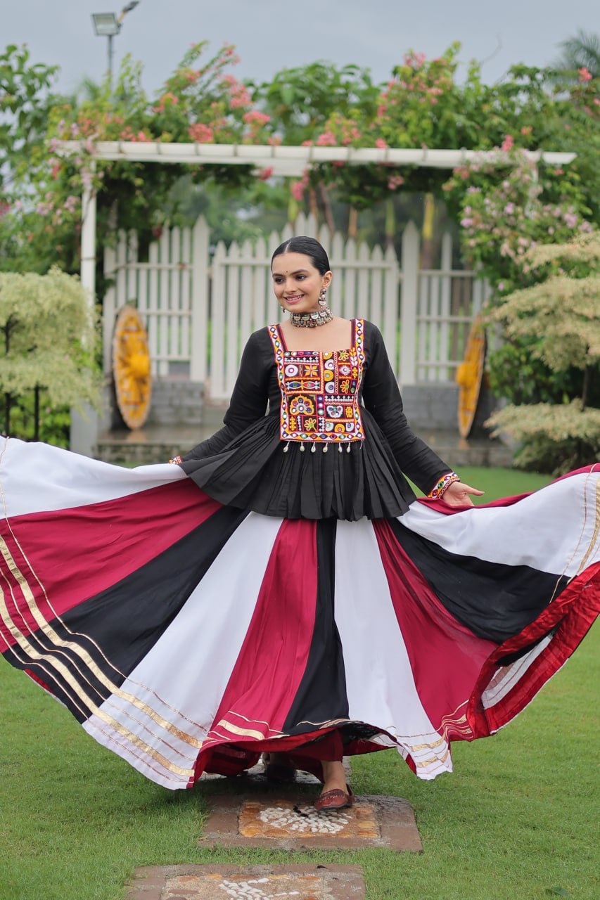 Attractive Multicolor Navratri Special Lehenga Choli Ready To Wear