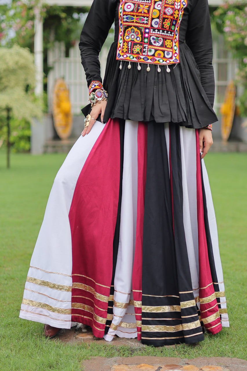 Attractive Multicolor Navratri Special Lehenga Choli Ready To Wear