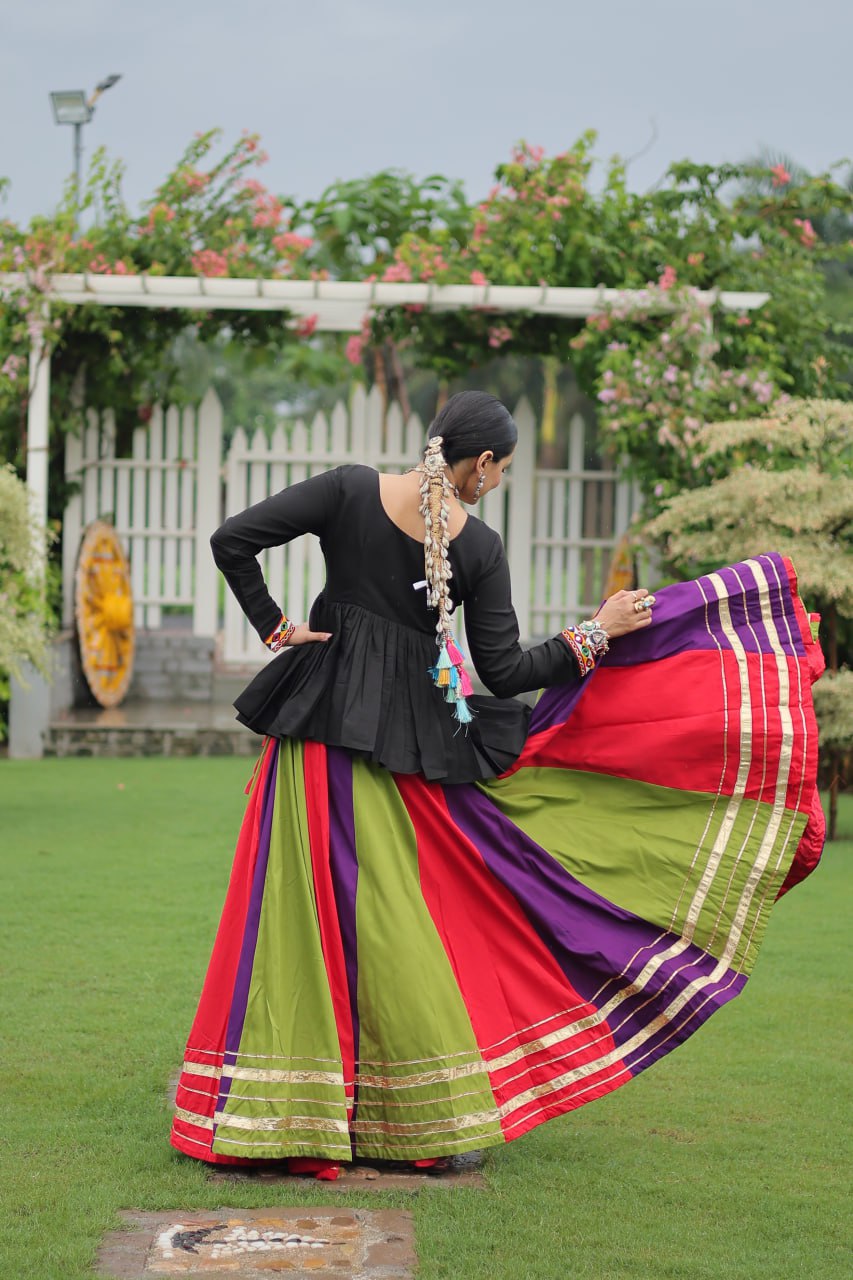 Attractive Multicolor Navratri Special Lehenga Choli Ready To Wear