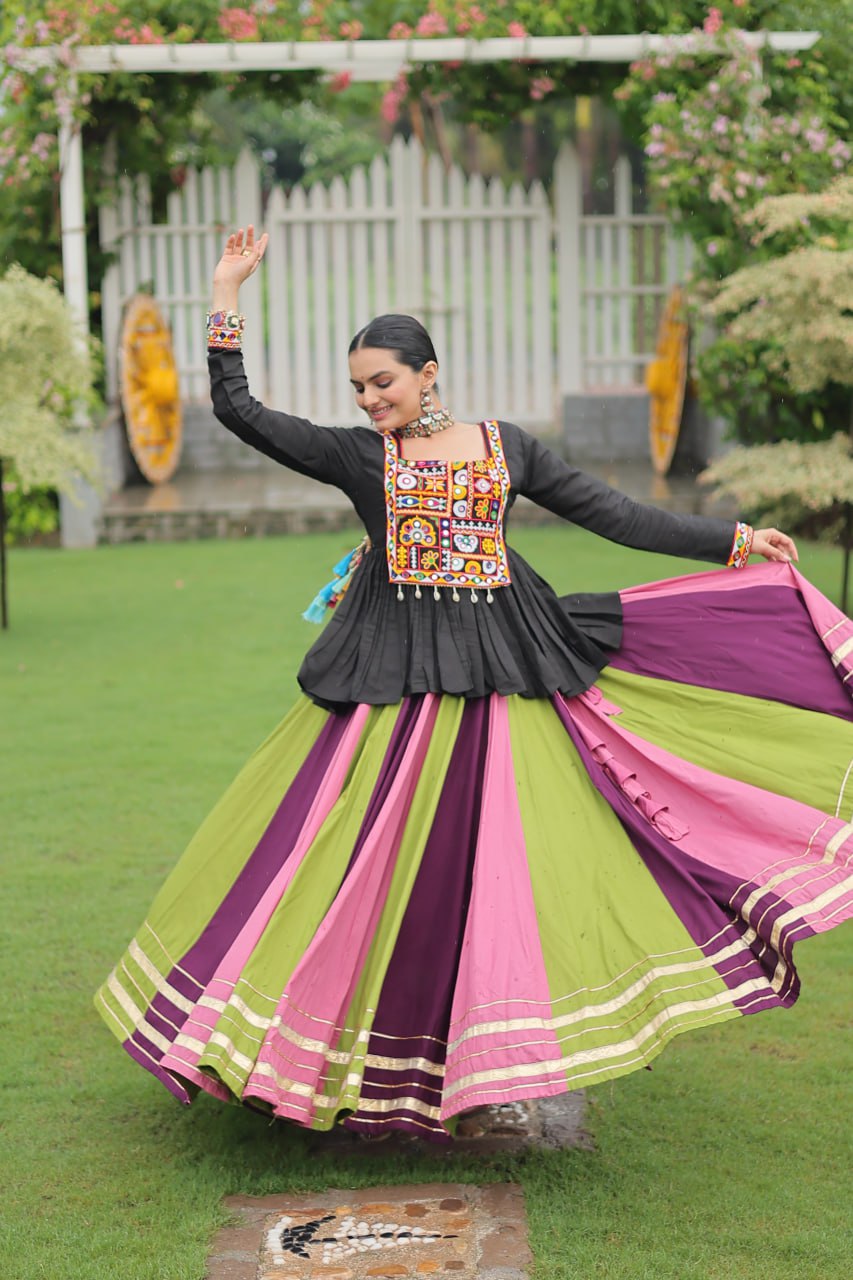 Attractive Multicolor Navratri Special Lehenga Choli Ready To Wear