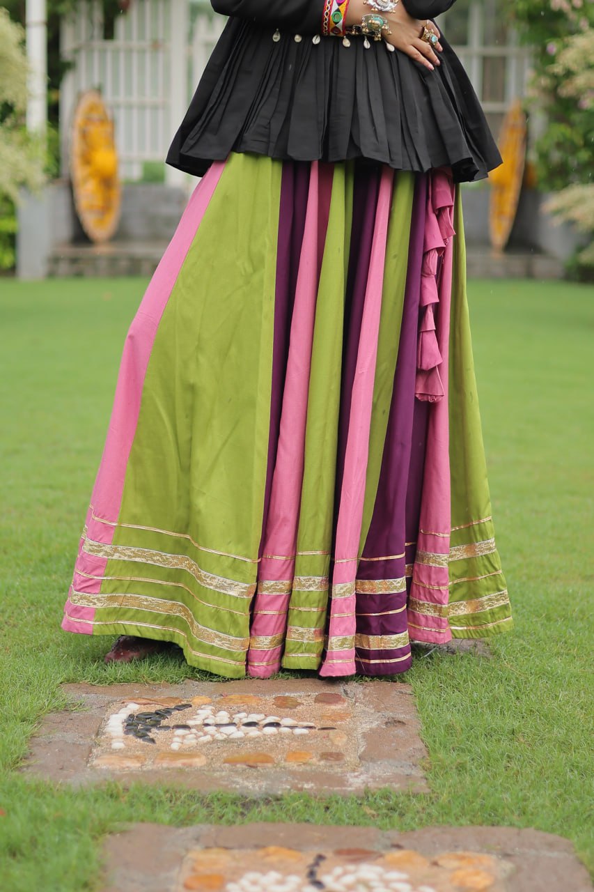 Attractive Multicolor Navratri Special Lehenga Choli Ready To Wear