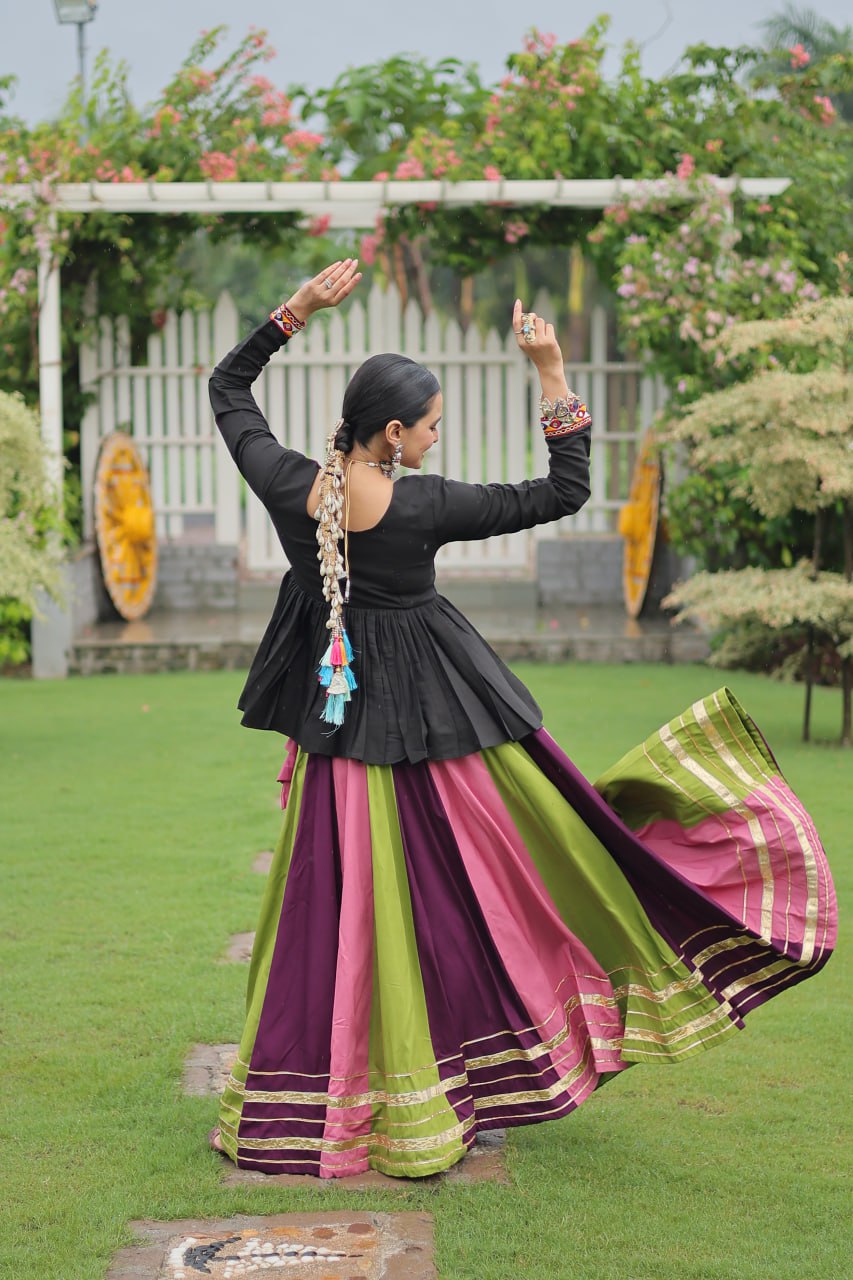 Attractive Multicolor Navratri Special Lehenga Choli Ready To Wear