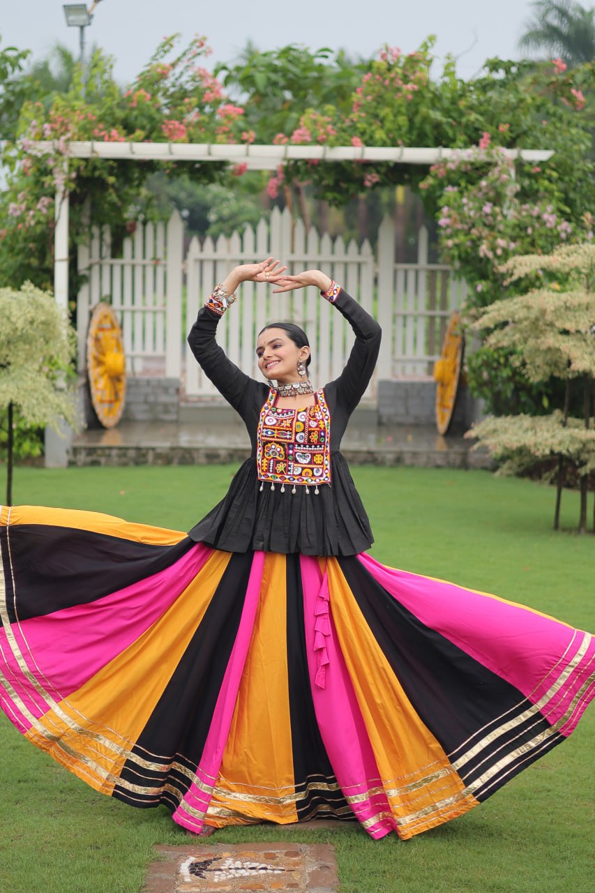 Designer Multicolor Navratri Special Lehenga Choli Ready To Wear