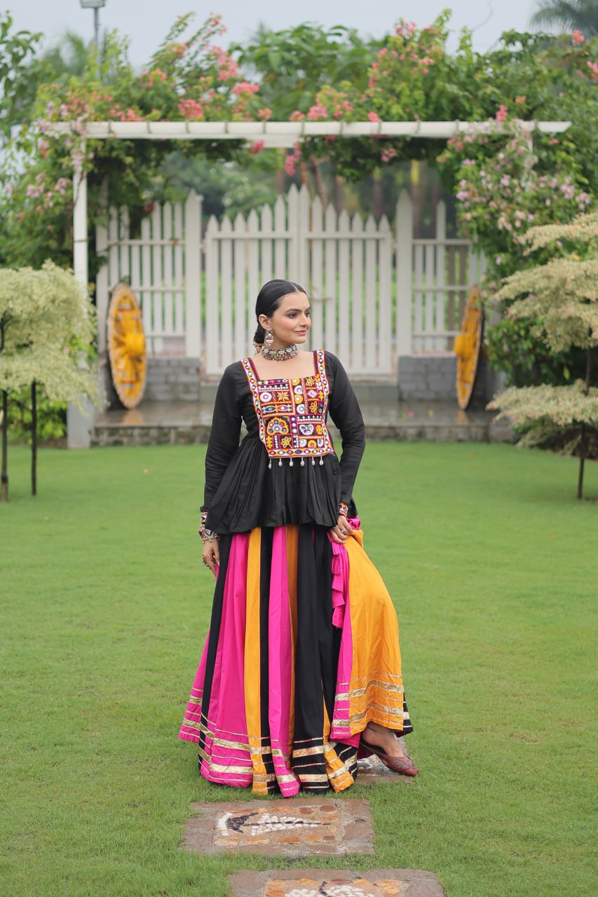 Designer Multicolor Navratri Special Lehenga Choli Ready To Wear