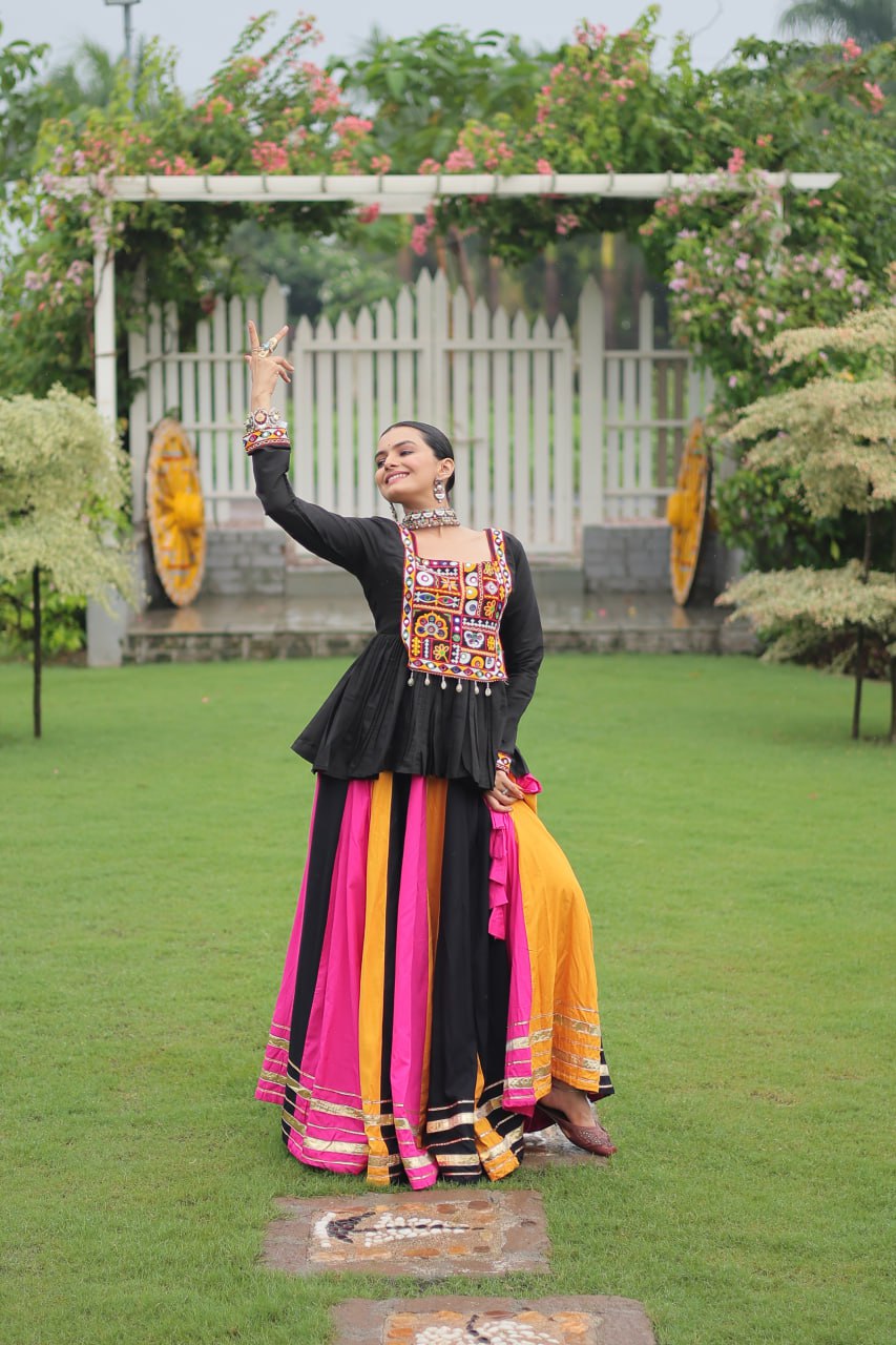 Designer Multicolor Navratri Special Lehenga Choli Ready To Wear