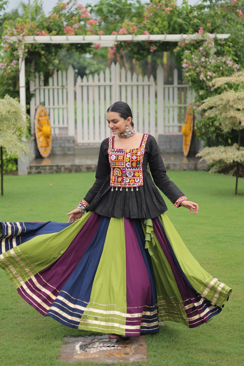 Trendy Multicolor Navratri Special Lehenga Choli Ready To Wear