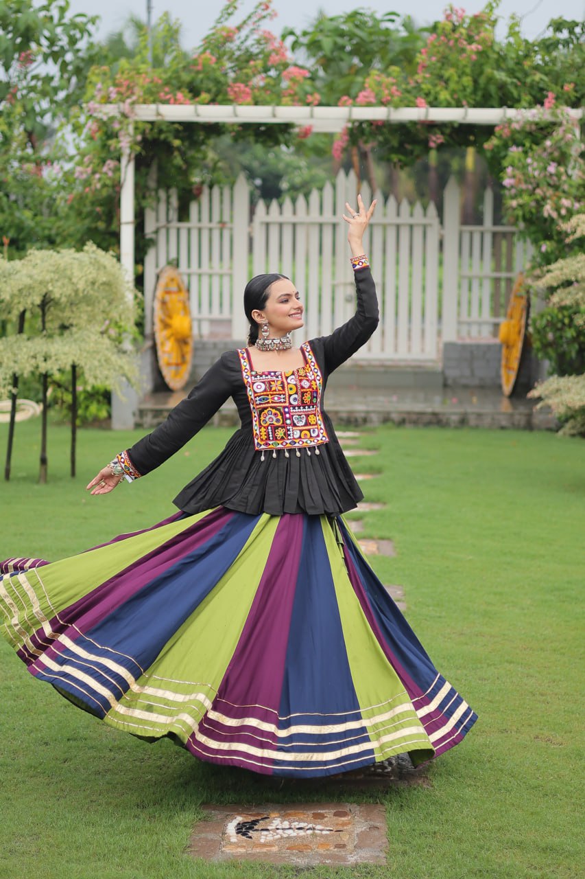 Trendy Multicolor Navratri Special Lehenga Choli Ready To Wear
