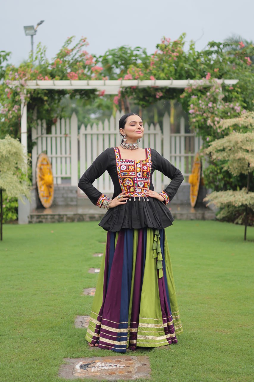 Trendy Multicolor Navratri Special Lehenga Choli Ready To Wear