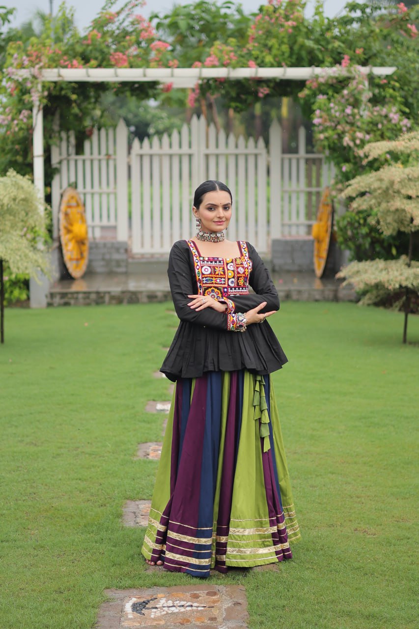 Trendy Multicolor Navratri Special Lehenga Choli Ready To Wear
