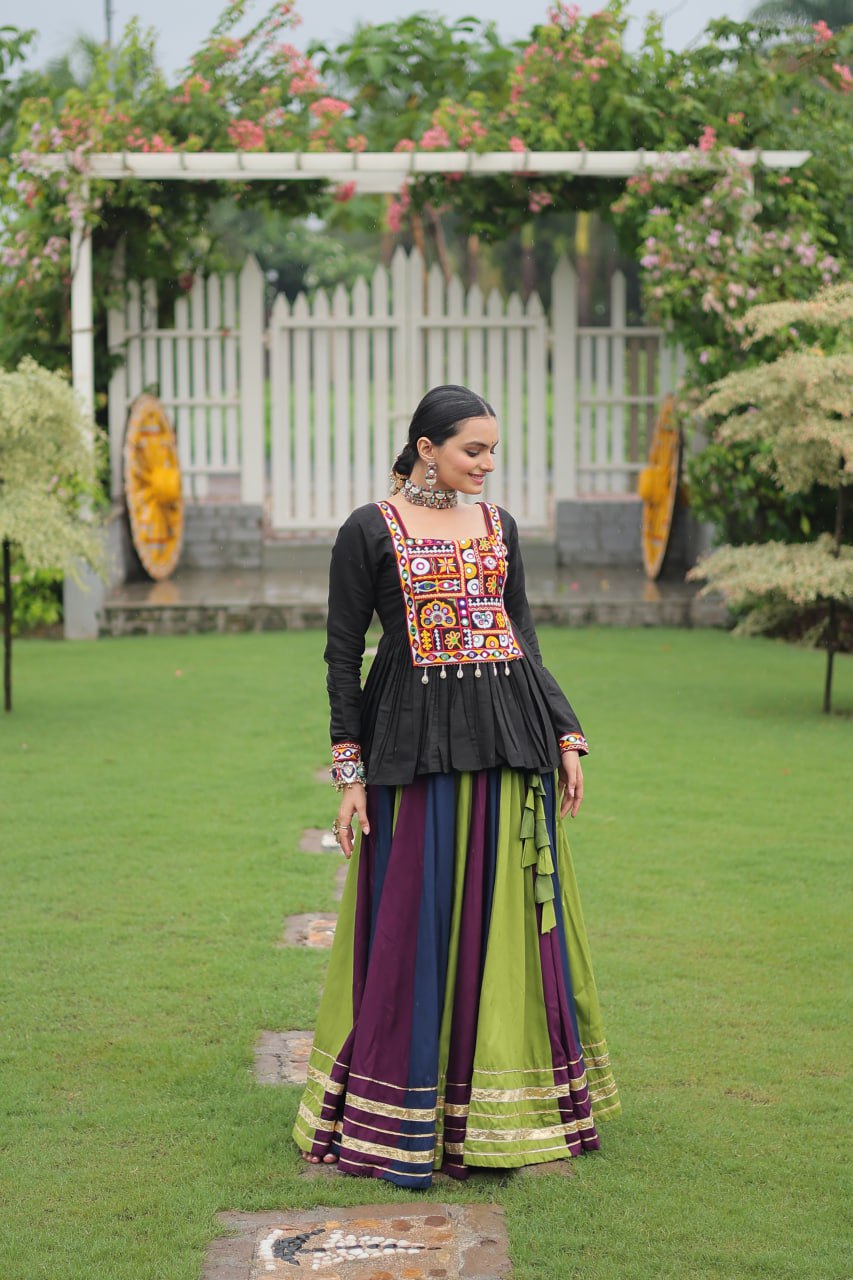 Trendy Multicolor Navratri Special Lehenga Choli Ready To Wear