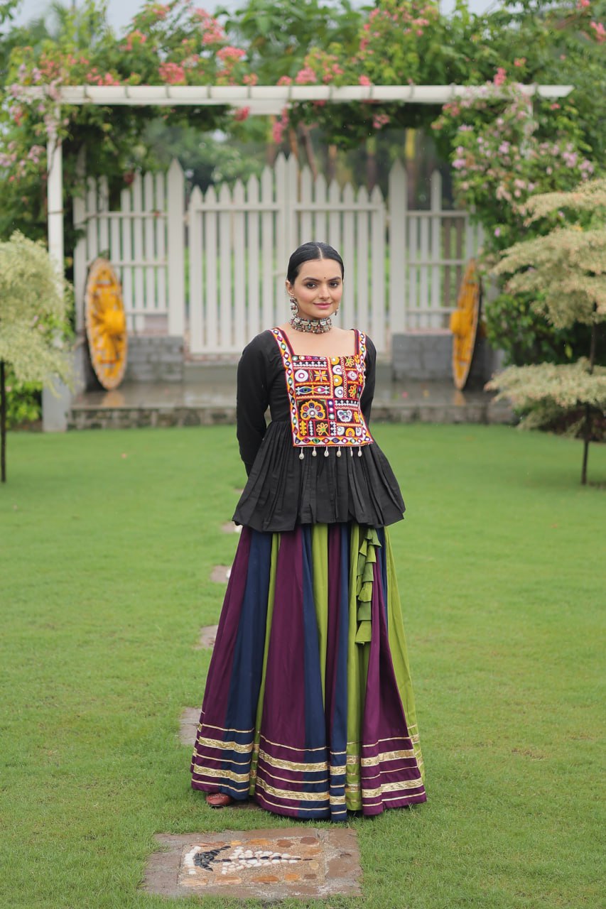 Trendy Multicolor Navratri Special Lehenga Choli Ready To Wear