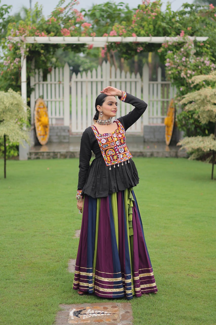 Trendy Multicolor Navratri Special Lehenga Choli Ready To Wear