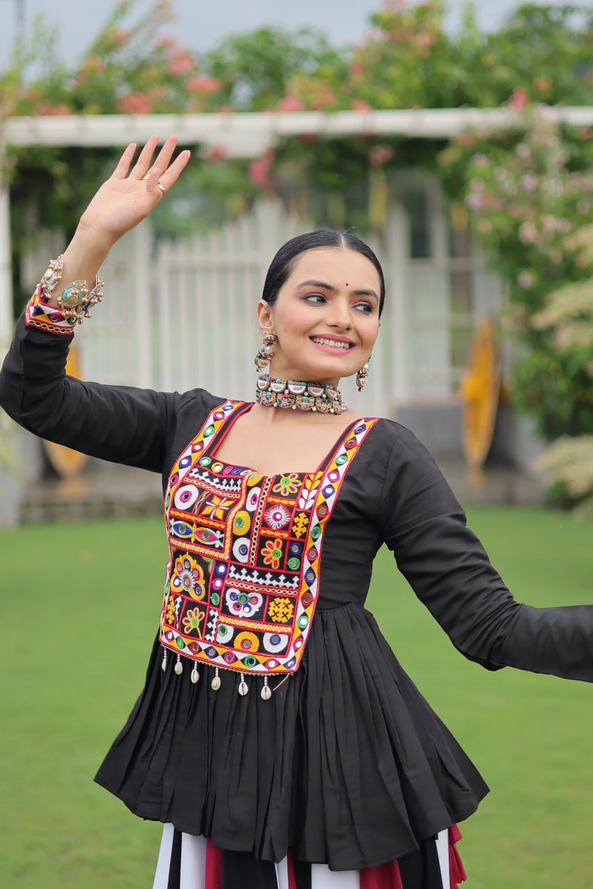 Designer Multicolor Navratri Special  Ready To Wear Top