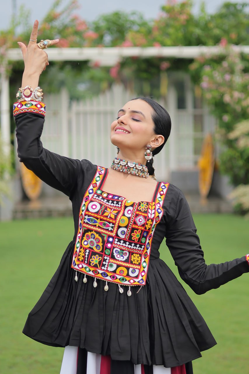 Designer Multicolor Navratri Special  Ready To Wear Top