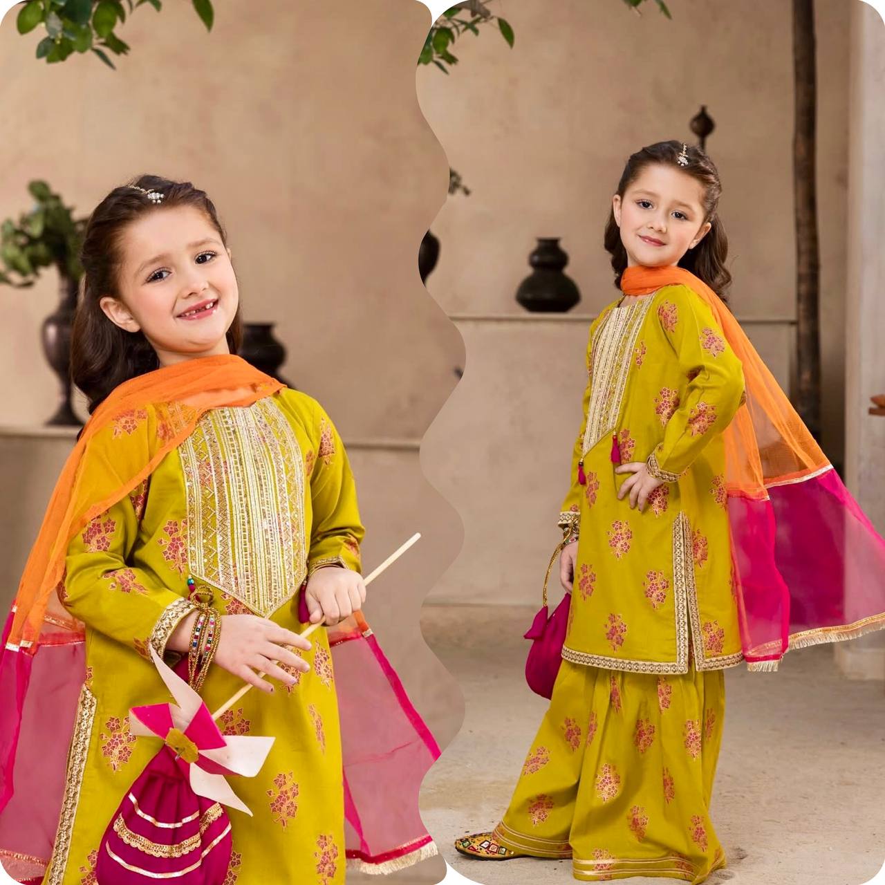 Designer Yellow Color Printed Ready To Wear Shara Suit