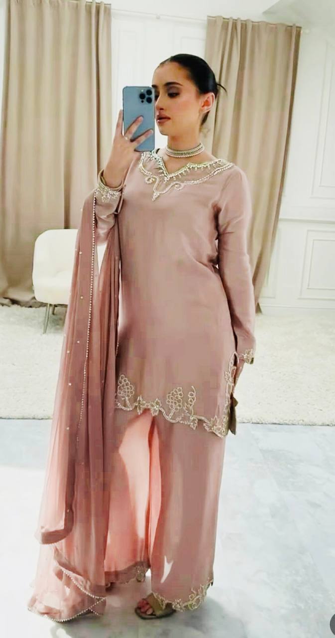 Wedding Wear Light Pink Color Designer Salwar Suit