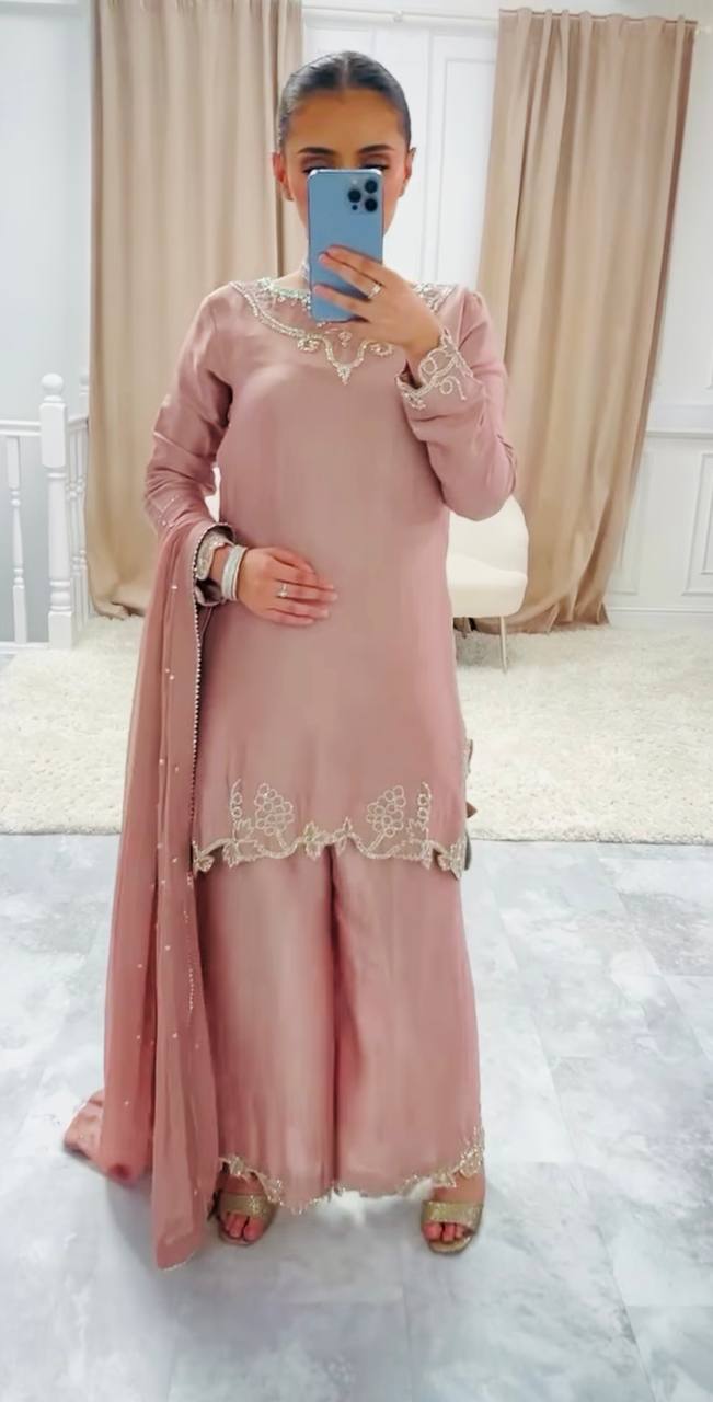 Wedding Wear Light Pink Color Designer Salwar Suit