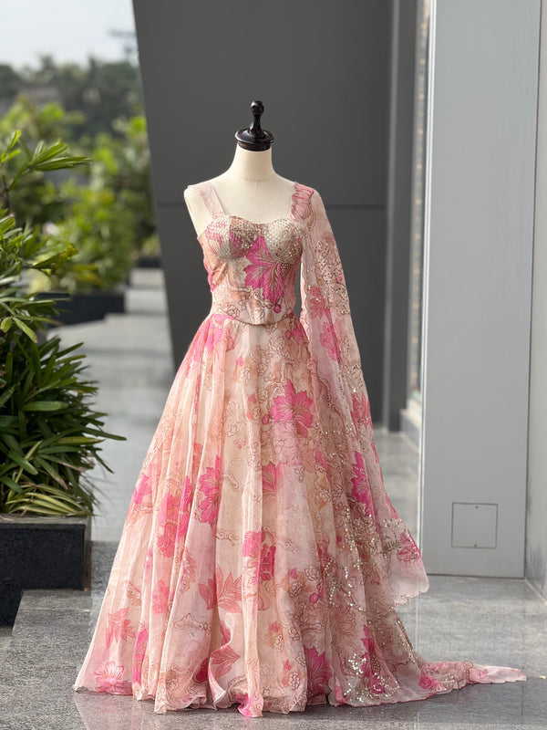 Designer Corset Lehenga Choli For Women