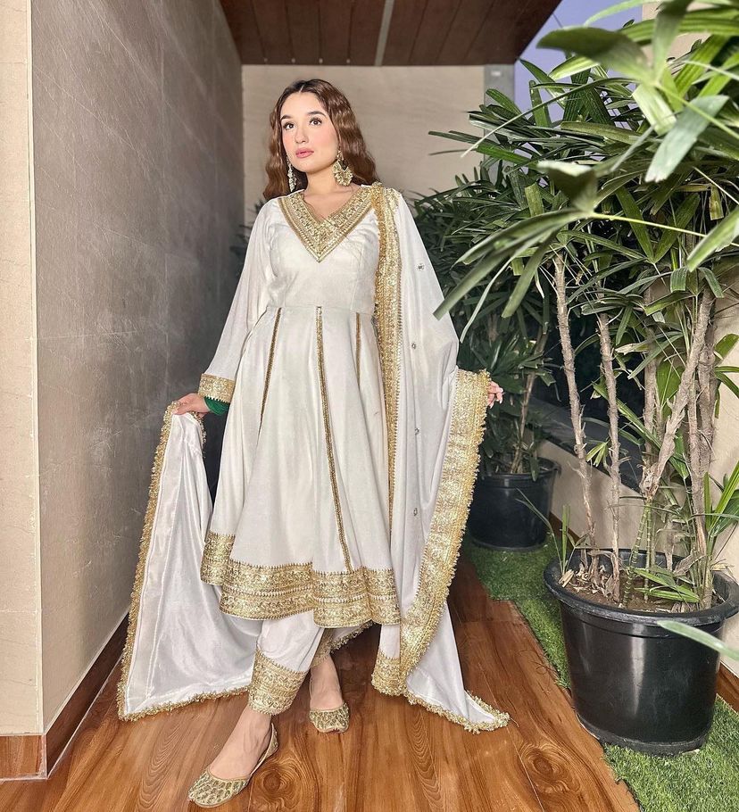 Ravishing White Color Embroidery Work Anarkali Suit – Vastra Shop