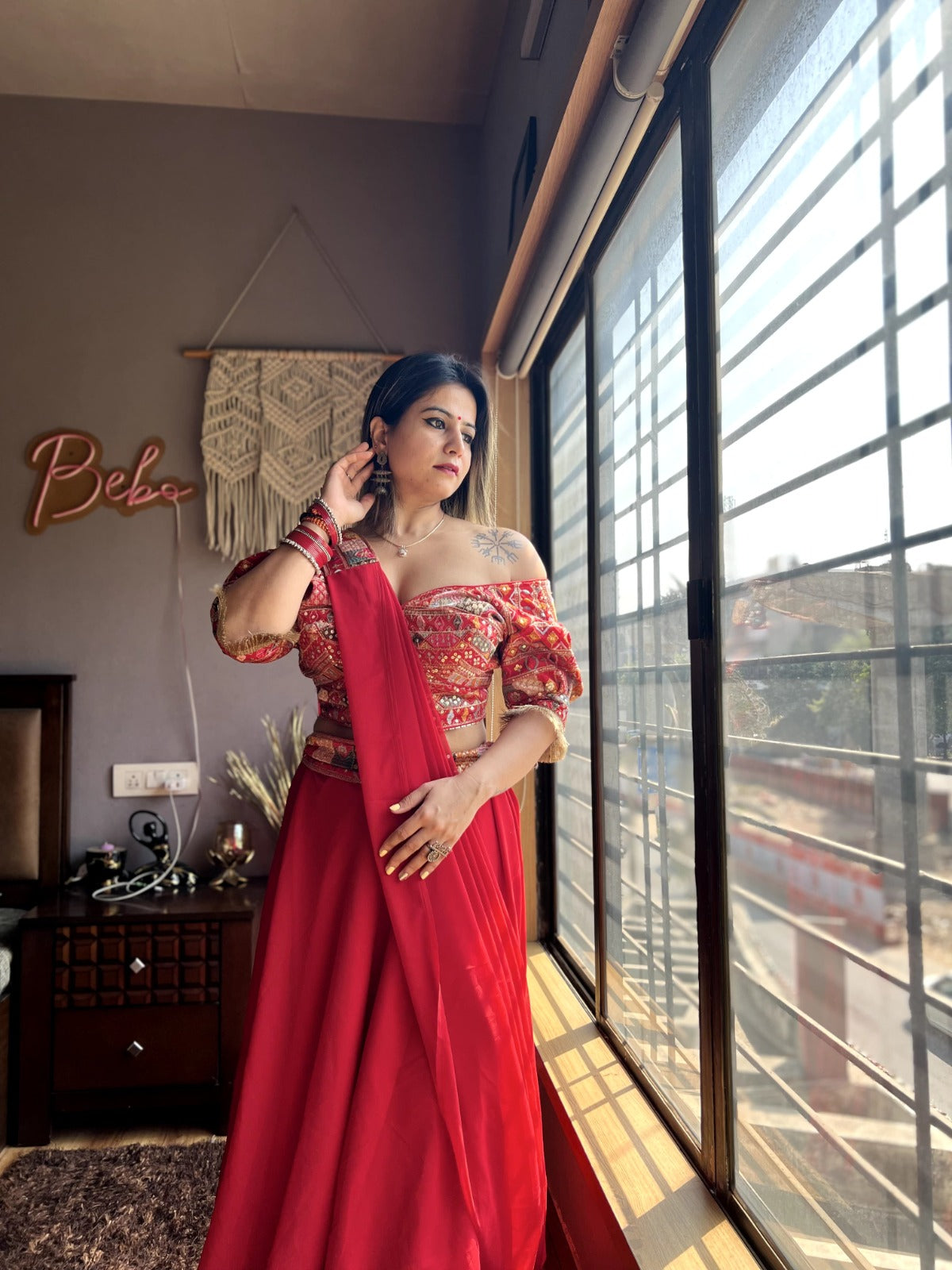 red indo western dress for women Red - Dresses - Indo-Western Dresses: Buy Indo-Western Outfits for Women Online