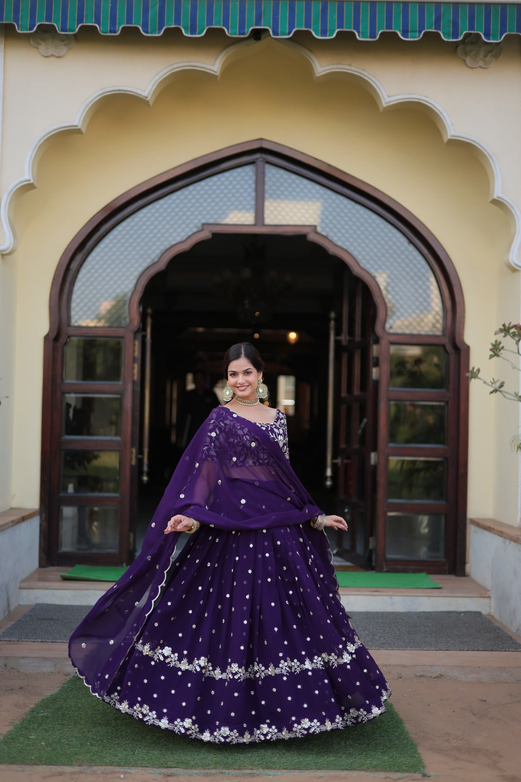 Fantastic Purple Color Wedding Wear Lehenga Choli