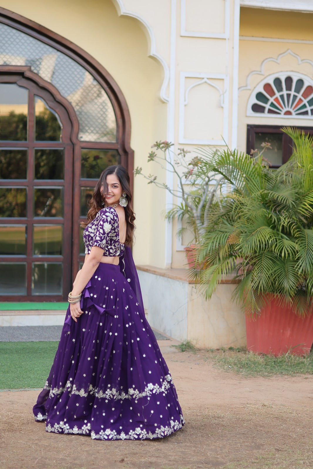 Fantastic Purple Color Wedding Wear Lehenga Choli