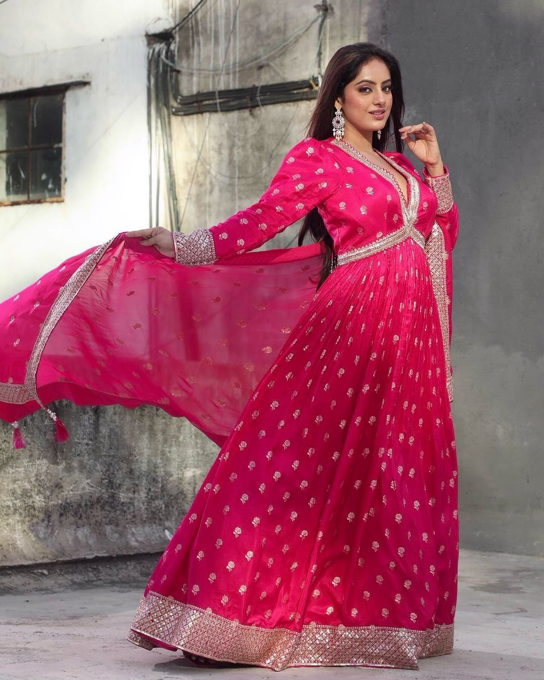 bollywood anarkali dress designs Attractive Mehandi Color Organza Silk With Embroidery And Sequins Work Anarkali Suit