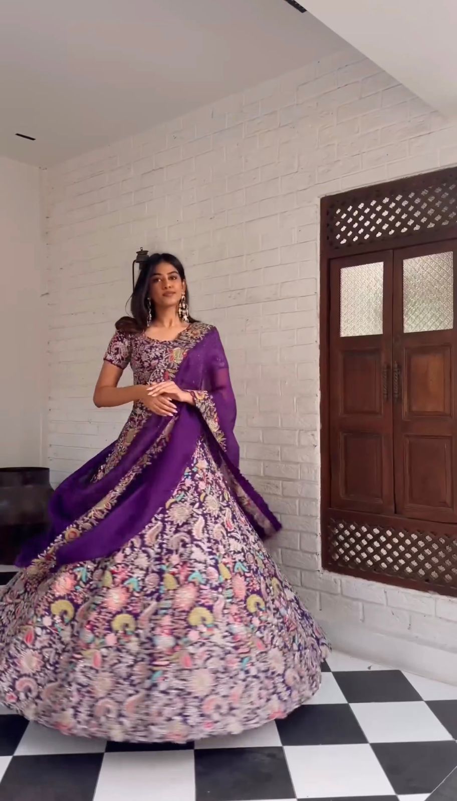 Admiring Purple Color Sequence Work Lehenga Choli