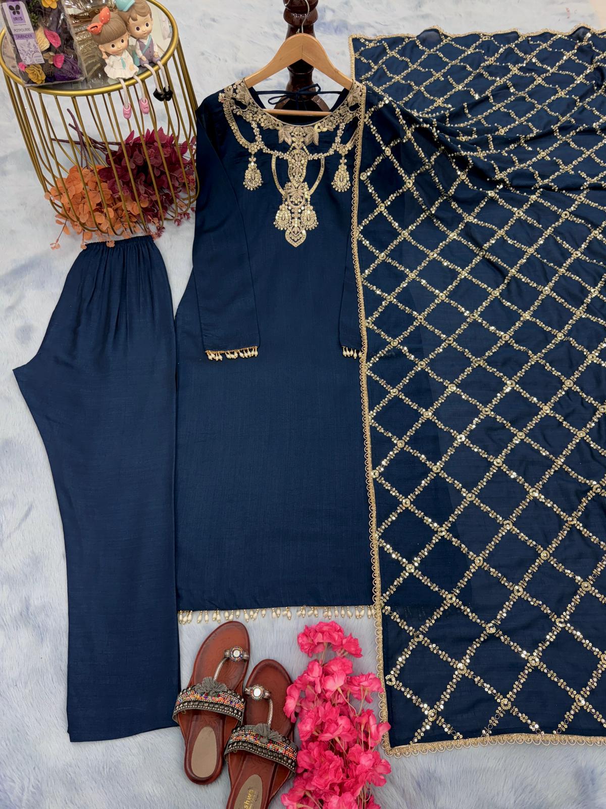 Good Looking Blue Color Salwar Suit