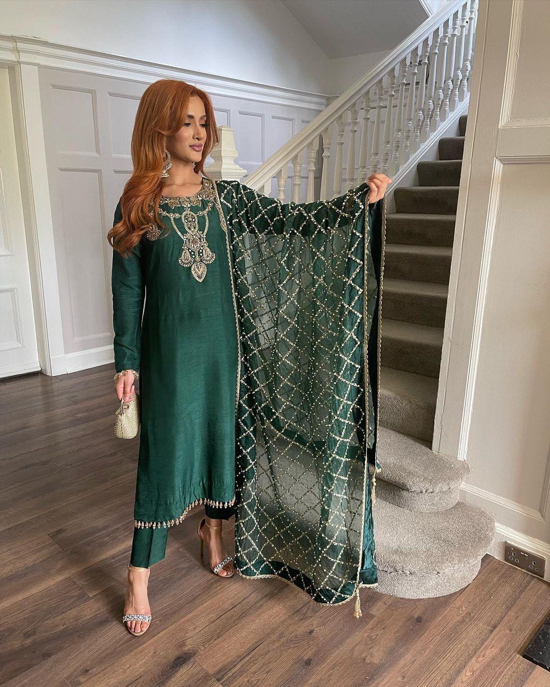 Good Looking Green Color Salwar Suit