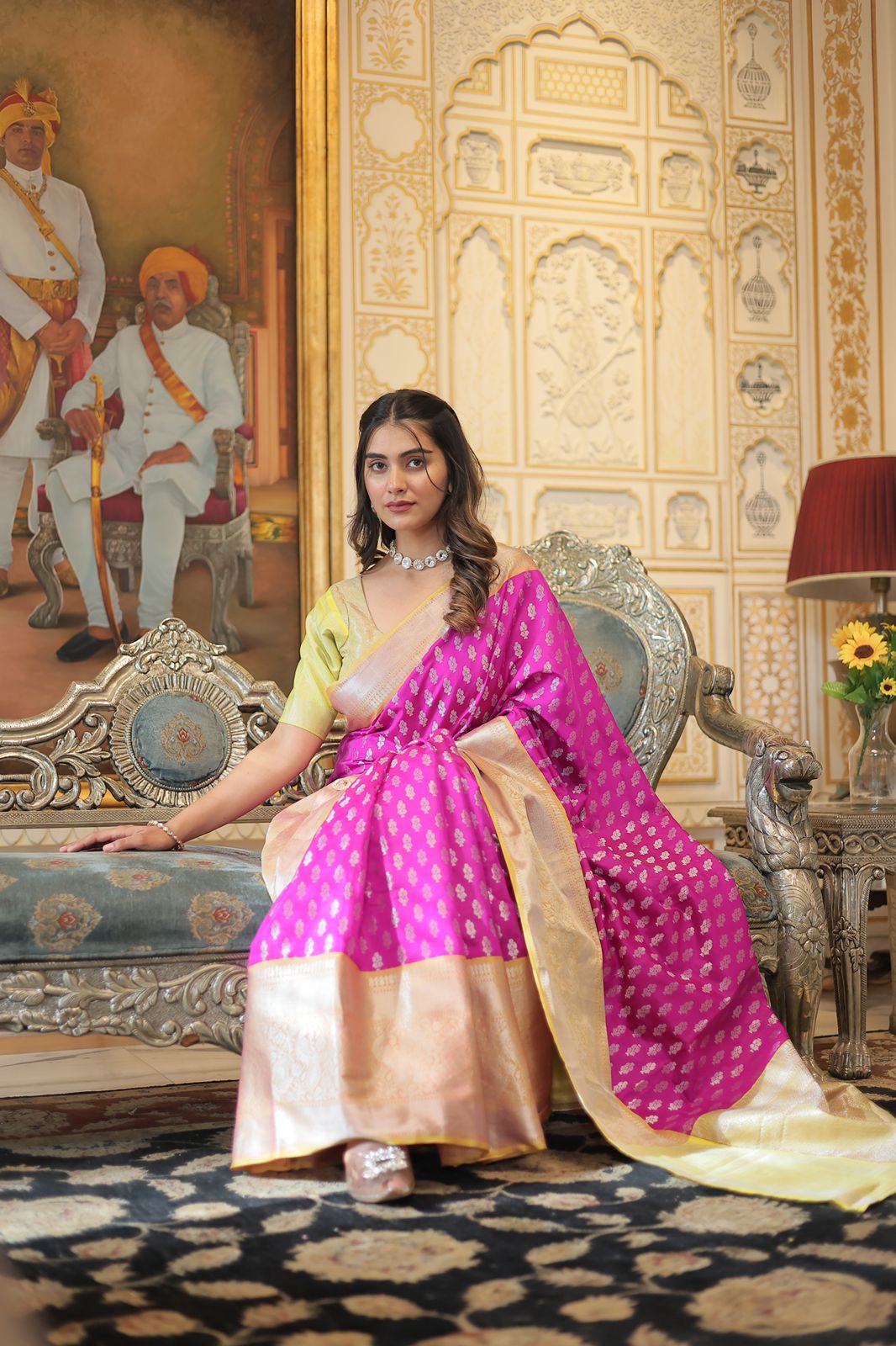 Wedding Wear Pink Color Kanjivaram Silk Saree