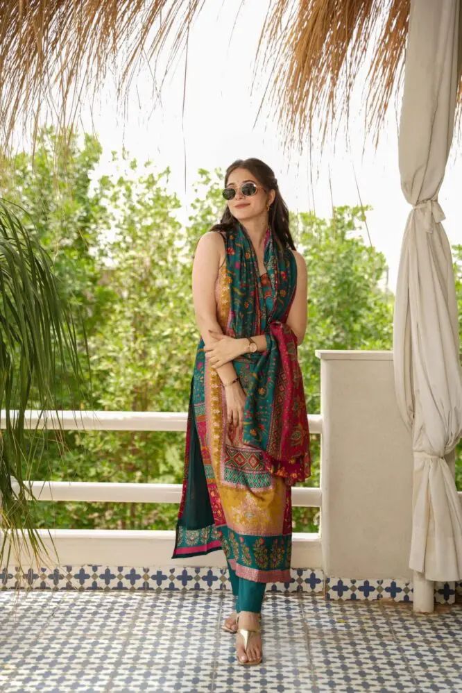 Ceremony Wear Multi Color Pure Jimmy Organza Digital Printed Salwar Suit