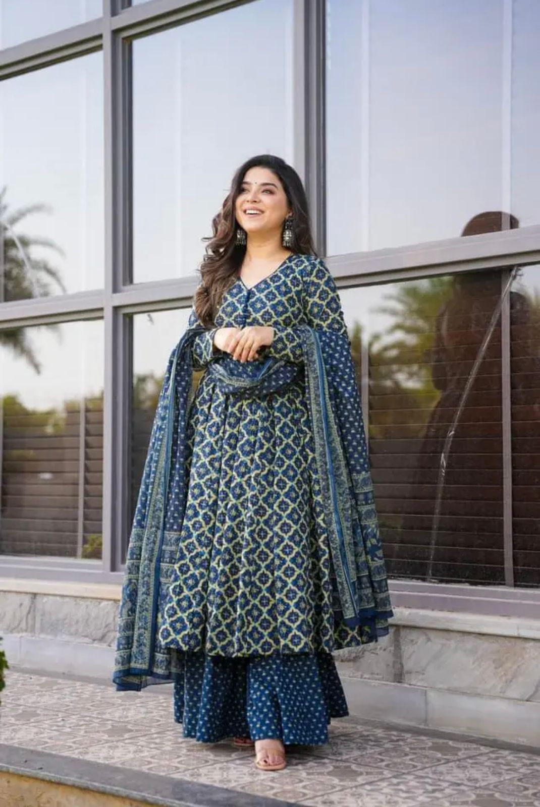 cotton printed anarkali dress Anarkali for Women Cotton