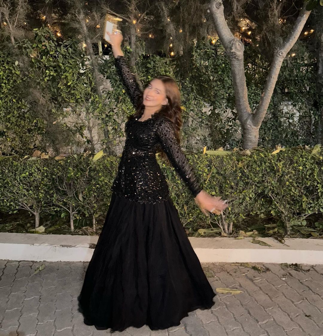Beautiful Blazer Style Heavy Work Black Color Top With Lehenga