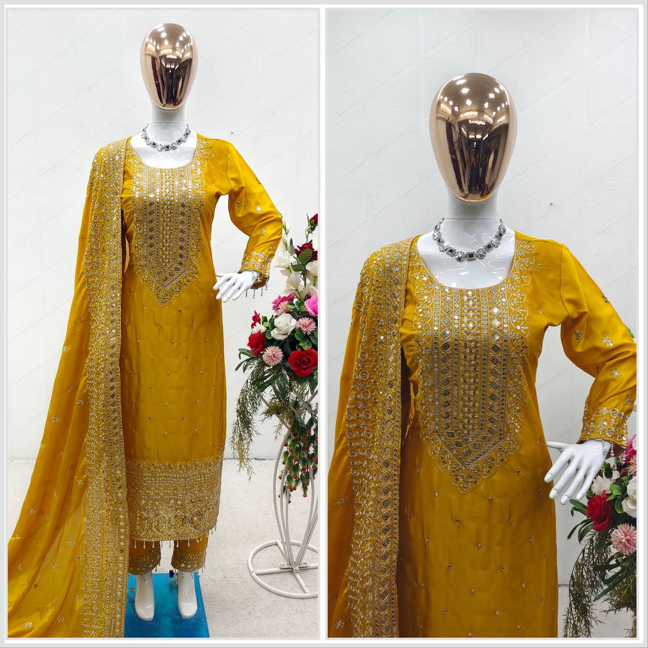 Good Looking Yellow Color Salwar Suit
