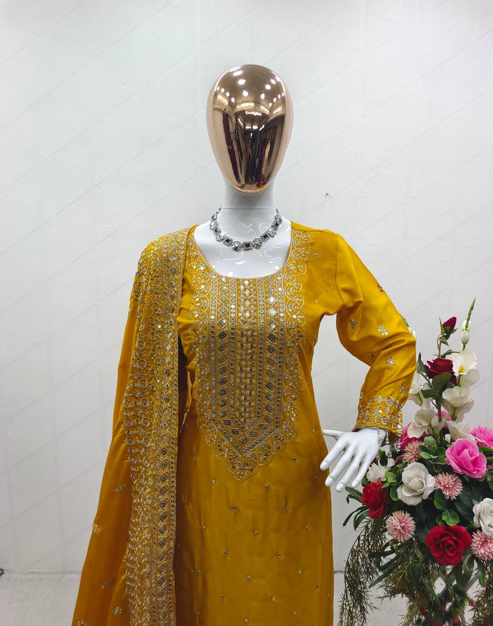 Good Looking Yellow Color Salwar Suit