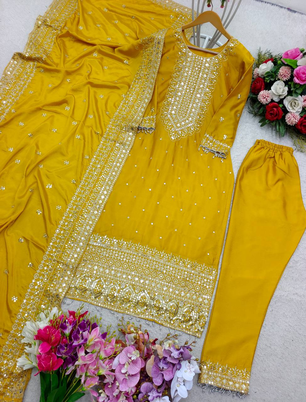 Good Looking Yellow Color Salwar Suit