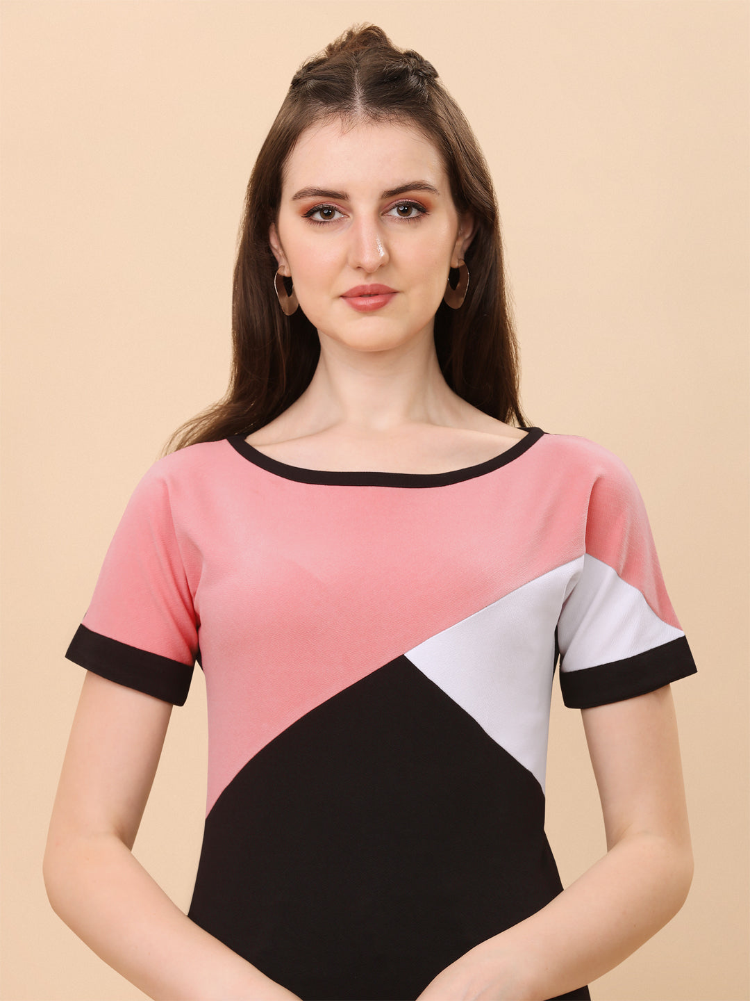 Casual Wear Peach Color Women Top