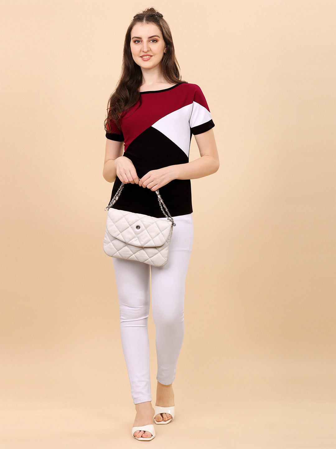 Casual Wear Maroon Color Women Top