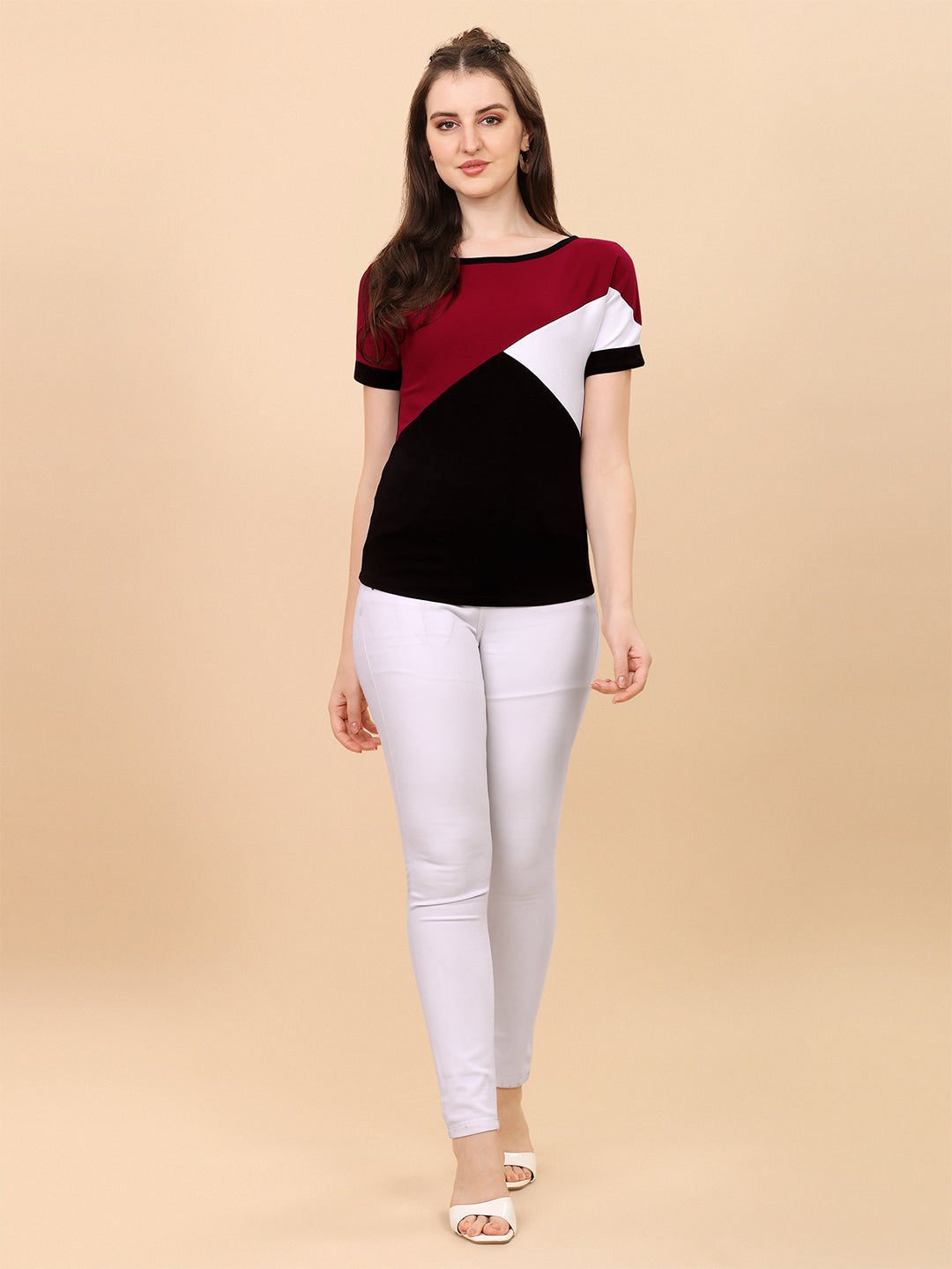 Casual Wear Maroon Color Women Top