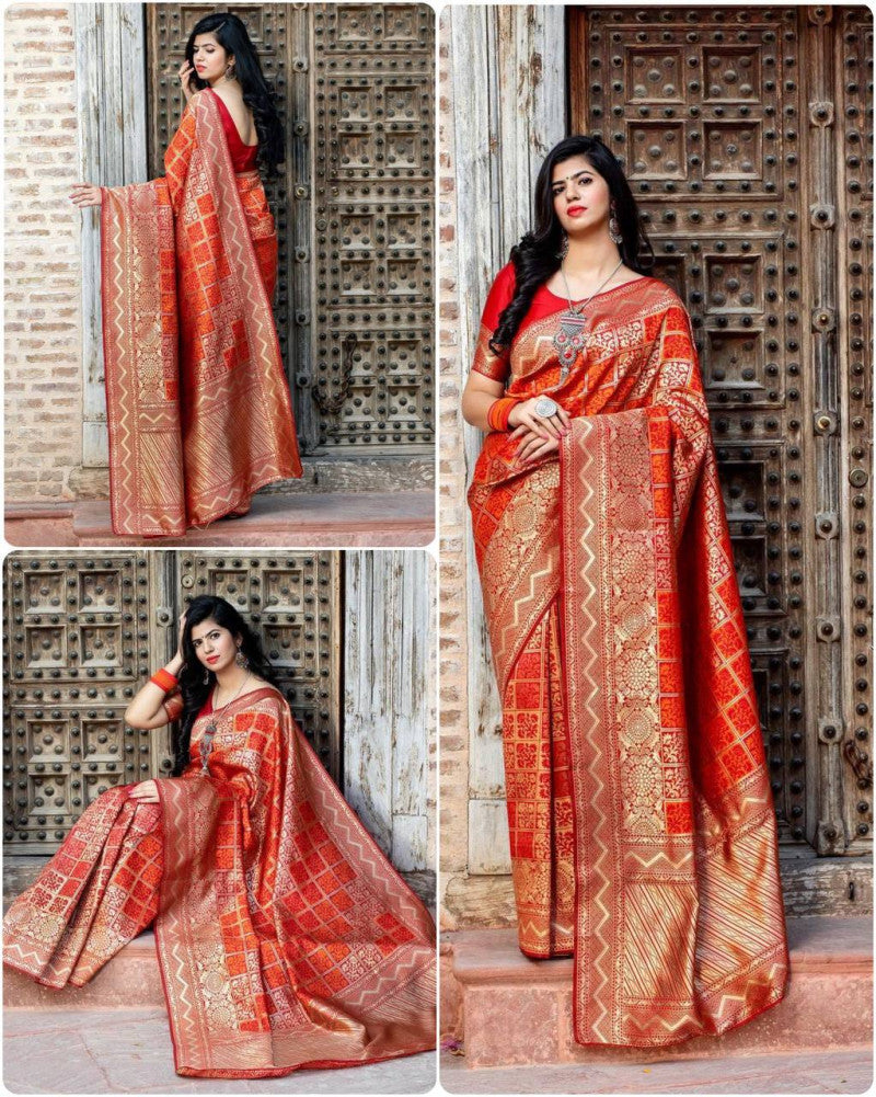 Red Color Marvelous  Soft Silk Saree
