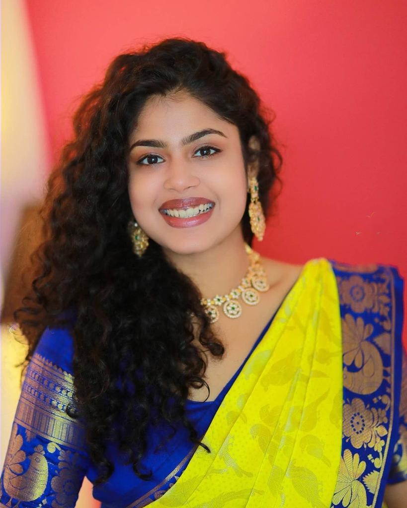 Lemon Yellow Color Good Looking Saree
