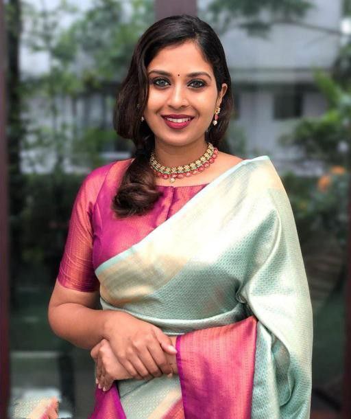 Stunning Sky Blue With Pink Color Coper Jari Design Silk Saree