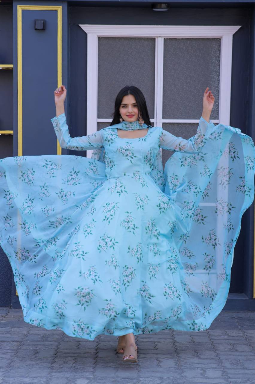 sky blue colour dress design Sky Blue Lehenga Ghagra Choli Dress Designs Indian Sky-Blue Designer Lehenga Choli With Sequence Work